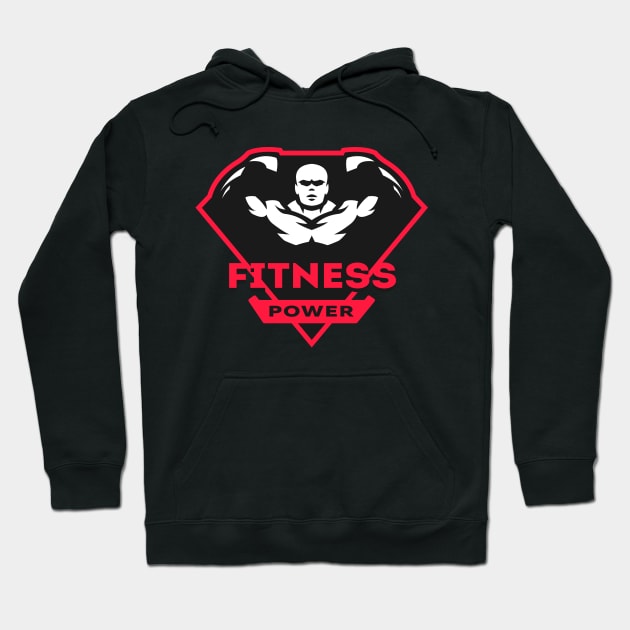 Fitness power. Hoodie by Cridmax